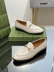 Fortok Gucci Horsebit Loafers Leather in White - 5