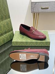 Fortok Gucci Horsebit Loafers Leather in Burgundy - 4