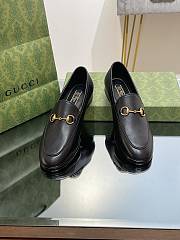 Fortok Gucci Horsebit Loafers Leather in Black - 1