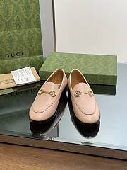 Fortok Gucci Horsebit Loafers Leather in Light Pink - 1