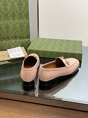 Fortok Gucci Horsebit Loafers Leather in Light Pink - 6