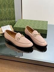 Fortok Gucci Horsebit Loafers Leather in Light Pink - 4