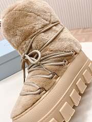 Fortok Prada Shearling Apres-Ski Boots Beige  - 3