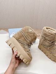 Fortok Prada Shearling Apres-Ski Boots Beige  - 5