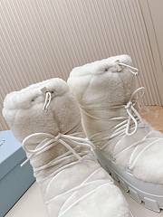 Fortok Prada Shearling Apres-Ski Boots White - 2