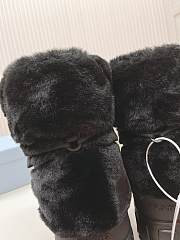 Fortok Prada Shearling Apres-Ski Boots Black - 3