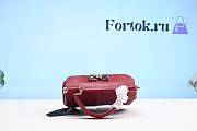 Fortok Dolce&Gabbana Sicily Handbag In Iguana Print Calfskin&Crystal DG Logo Patch Bag Red - 4