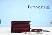 Fortok Bvlgari Serpenti Forever Leather Crossbody Red Bag 20cm - 4