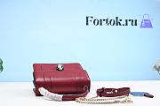 Fortok Bvlgari Serpenti Forever Leather Crossbody Red Bag 20cm - 3