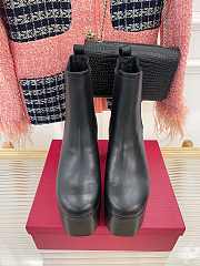Fortok Valentino High Platform High-heel Boots Black - 2