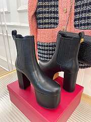 Fortok Valentino High Platform High-heel Boots Black - 4
