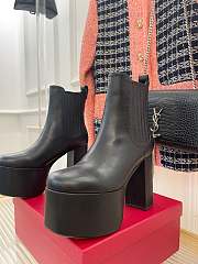 Fortok Valentino High Platform High-heel Boots Black - 5