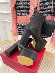 Fortok Valentino High Platform High-heel Boots Black - 6