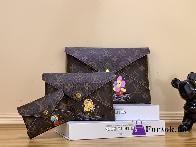 Fortok Louis Vuitton Kirigami Pochette Clutch M62034 15.5x11.5x0.5cm - 1
