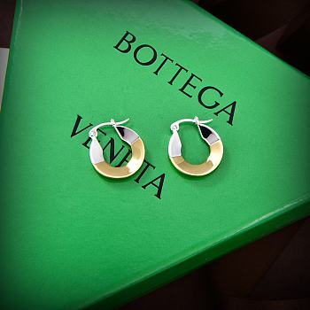 Fortok Bottega Veneta Gold and Silver Earrings