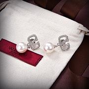 Fortok Valentino Diamond & Pearl Earrings - 2