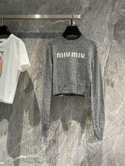 Fortok MiuMiu Grey High Waist Sweater - 1
