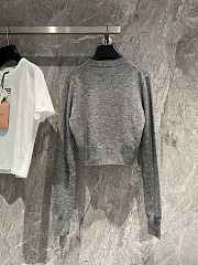 Fortok MiuMiu Grey High Waist Sweater - 4