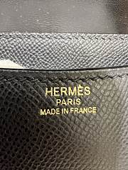 Fortok Hermes Constance Gold-tone Metal Bag in Black 18cm - 2