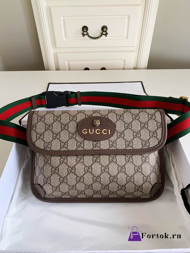 Fortok Gucci Neo Vintage GG Supreme Belt Bag 24x16cm - 1