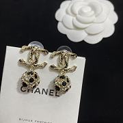 Fortok Chanel Metallic Gold&Black Earrings - 3