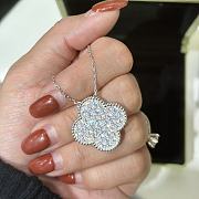 Fortok Van Cleef & Arpels' Full-diamond Four-leaf Clover Necklace - 6