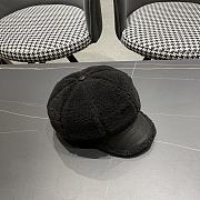 Fortok Louis Vuitton 215 Velvet Octagonal Hat Black - 5