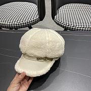 Fortok Louis Vuitton 215 Velvet Octagonal Hat White - 4