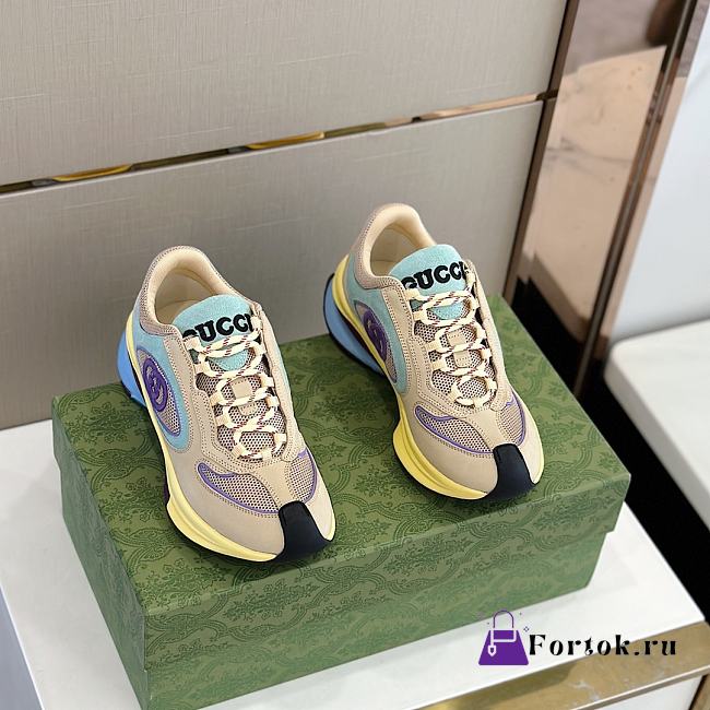 Fortok Gucci Run Snearker Yellow Suede - 1