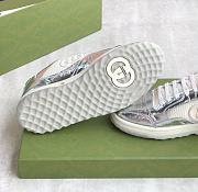 Fortok Gucci Mac80 Leather Silver-tone Sneakers - 6