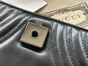 Fortok Gucci Black Marmont Chain Shoulder Bag Black Buckle 22x13x6cm - 2