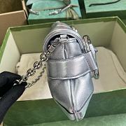 Fortok Gucci Horsebit Chain Shoulder Bag Silver 38x15x16cm - 6