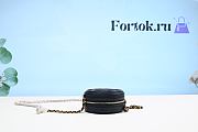 Chanel CC Filigree Grained Round Clutch with Chain Bag Black A1 - 6
