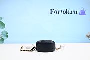 Chanel CC Filigree Grained Round Clutch with Chain Bag Black A1 - 5