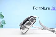 Fortok Bottega Veneta Padded Cassette Crossbody Bag Silver 26x18x8cm - 5