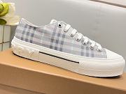 Fortok Burberry Vintage Check Cotton Sneakers Blue - 4