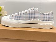 Fortok Burberry Vintage Check Cotton Sneakers Blue - 3
