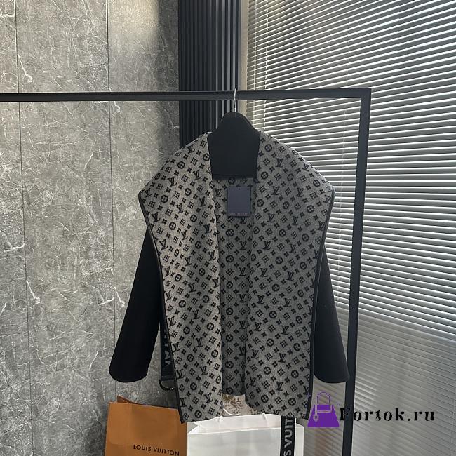Fortok Louis Vuitton Wrap Coat in Black - 1