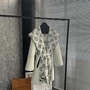 Fortok Louis Vuitton Wrap Coat in White - 1