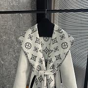 Fortok Louis Vuitton Wrap Coat in White - 4