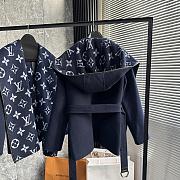 Fortok Louis Vuitton Wrap Coat in Dark Blue - 5