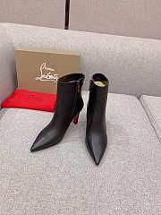 Fortok Christian Louboutin High-heeled Short Boots Black - 1