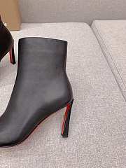 Fortok Christian Louboutin High-heeled Short Boots Black - 6