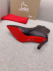 Fortok Christian Louboutin High-heeled Short Boots Black - 5