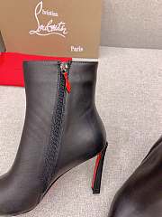 Fortok Christian Louboutin High-heeled Short Boots Black - 3