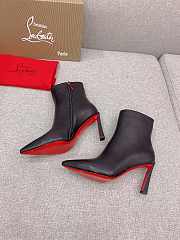 Fortok Christian Louboutin High-heeled Short Boots Black - 2