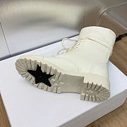 Fortok Dior D-Trap letter Logo Boots White - 5