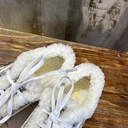 Fortok Dior Platform Grey Oblique Embroidered Cotton and White Shearling Sneakers - 2