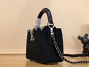 Fortok Louis Vuitton Capucines Mini Flower Crown Bag Black M23246 21x14x8cm - 6