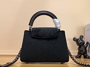 Fortok Louis Vuitton Capucines Mini Flower Crown Bag Black M23246 21x14x8cm - 4